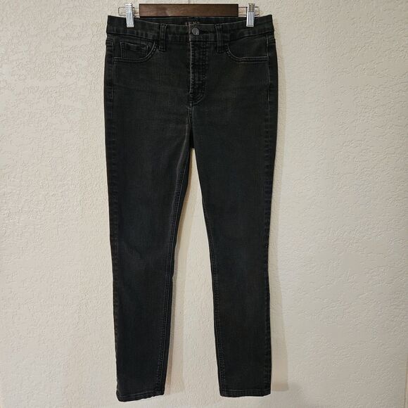 7 for All Mankind Jen7 Black Skinny Jeans Size 6 - Picture 1 of 5
